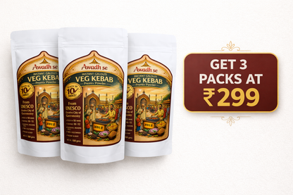 awadh se instant galouti veg kebab premix powder (pack of 3) authentic lucknowi taste ready in 10 minutes 10 servings and 100g per packs